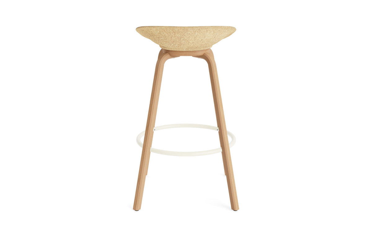 Mat Barstuhl 75 cm Frontpolster Hanffasern Buchenholz/creme in Hallingdal 110 präsentiert im Onlineshop von KAQTU Design AG. Barstuhl ist von Normann Copenhagen