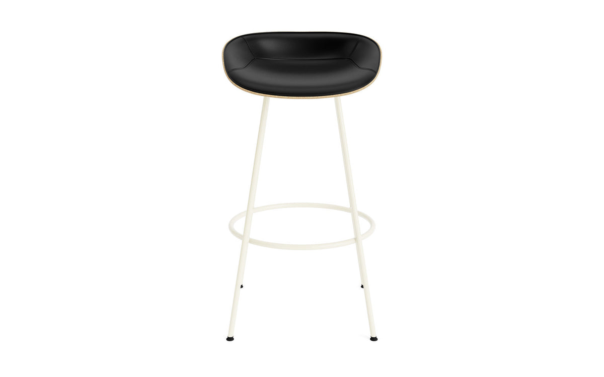 Mat Barstuhl 75 cm Frontpolster Hanffasern creme Stahl in Ultra 41599 präsentiert im Onlineshop von KAQTU Design AG. Barstuhl ist von Normann Copenhagen
