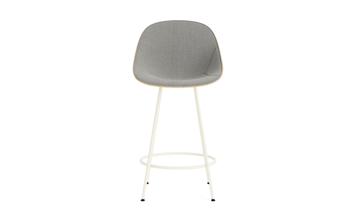 Mat Barstuhl 65 cm Frontpolster Hanffasern creme Stahl in Remix 133 präsentiert im Onlineshop von KAQTU Design AG. Barstuhl ist von Normann Copenhagen