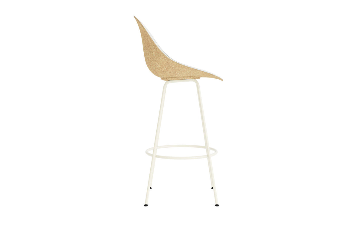 Mat Barstuhl 75 cm Frontpolster Hanffasern creme Stahl in Hallingdal 110 präsentiert im Onlineshop von KAQTU Design AG. Barstuhl ist von Normann Copenhagen