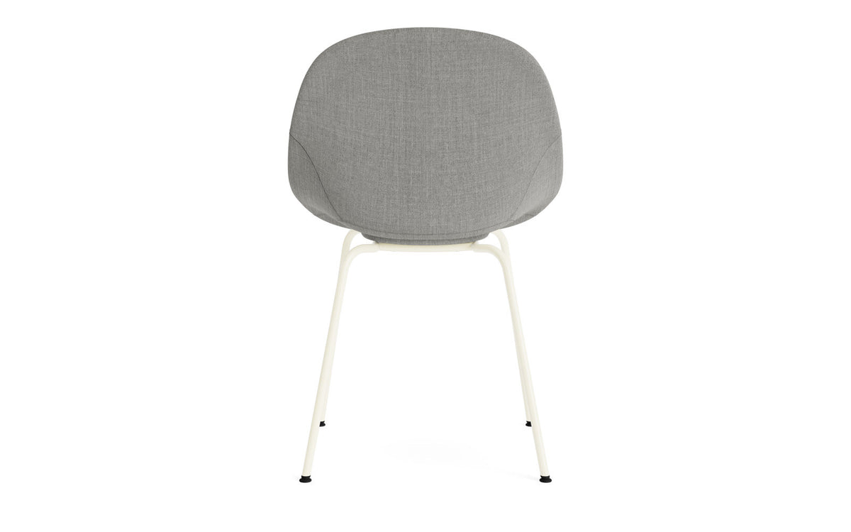 Mat Stuhl vollpolster Creme stahl in Remix 133 präsentiert im Onlineshop von KAQTU Design AG. Stuhl ist von Normann Copenhagen
