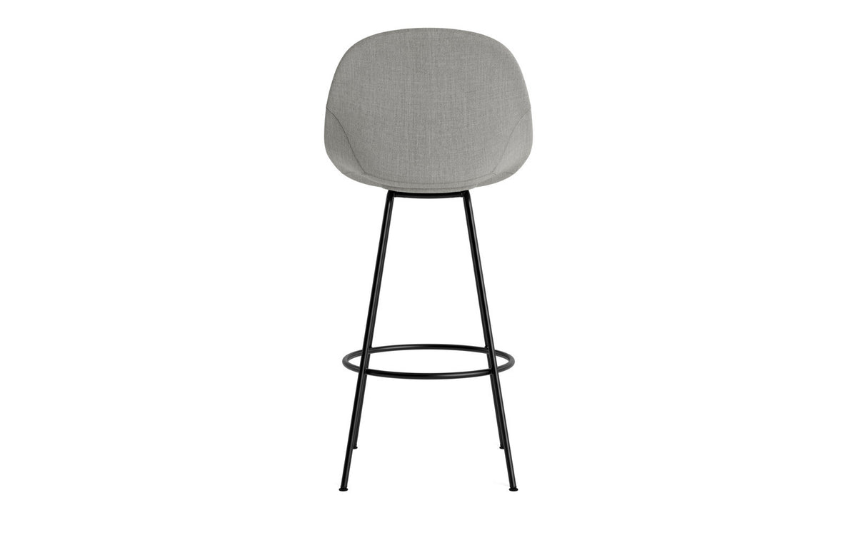 Mat Barstuhl 75 cm vollpolster schwarzes Stahl in Remix 133 präsentiert im Onlineshop von KAQTU Design AG. Barstuhl ist von Normann Copenhagen