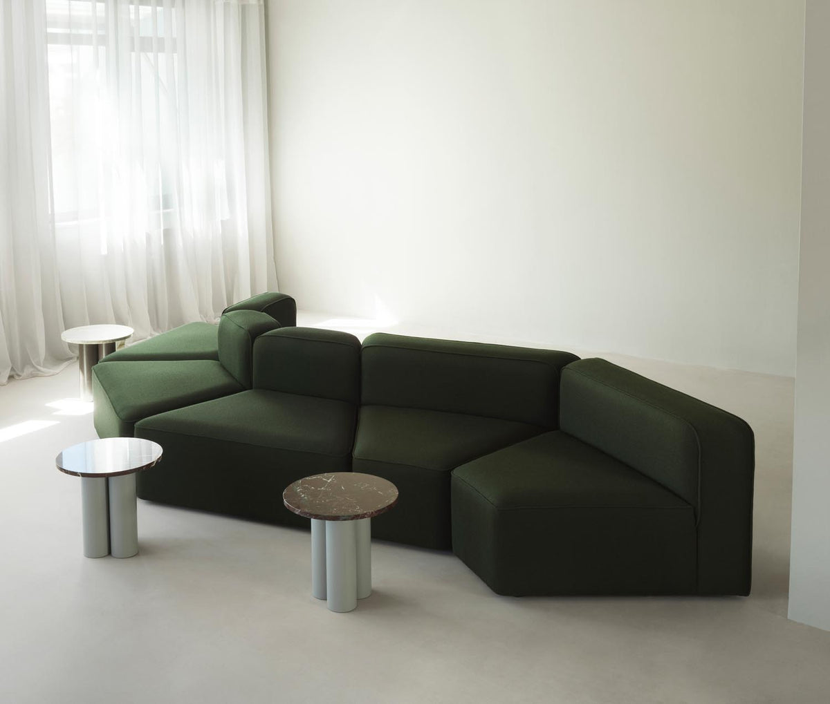 Rope modulares Sofa 5-Sitzer Curved in Hallingdal präsentiert im Onlineshop von KAQTU Design AG. 5er Sofa ist von Normann Copenhagen