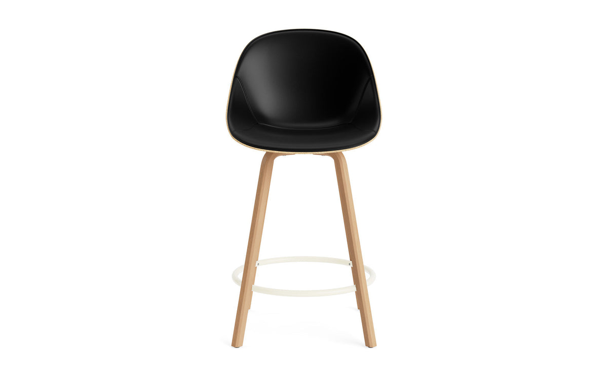 Mat Barstuhl 65 cm Frontpolster Hanffasern Buchenholz/creme in Ultra 41599 präsentiert im Onlineshop von KAQTU Design AG. Barstuhl ist von Normann Copenhagen