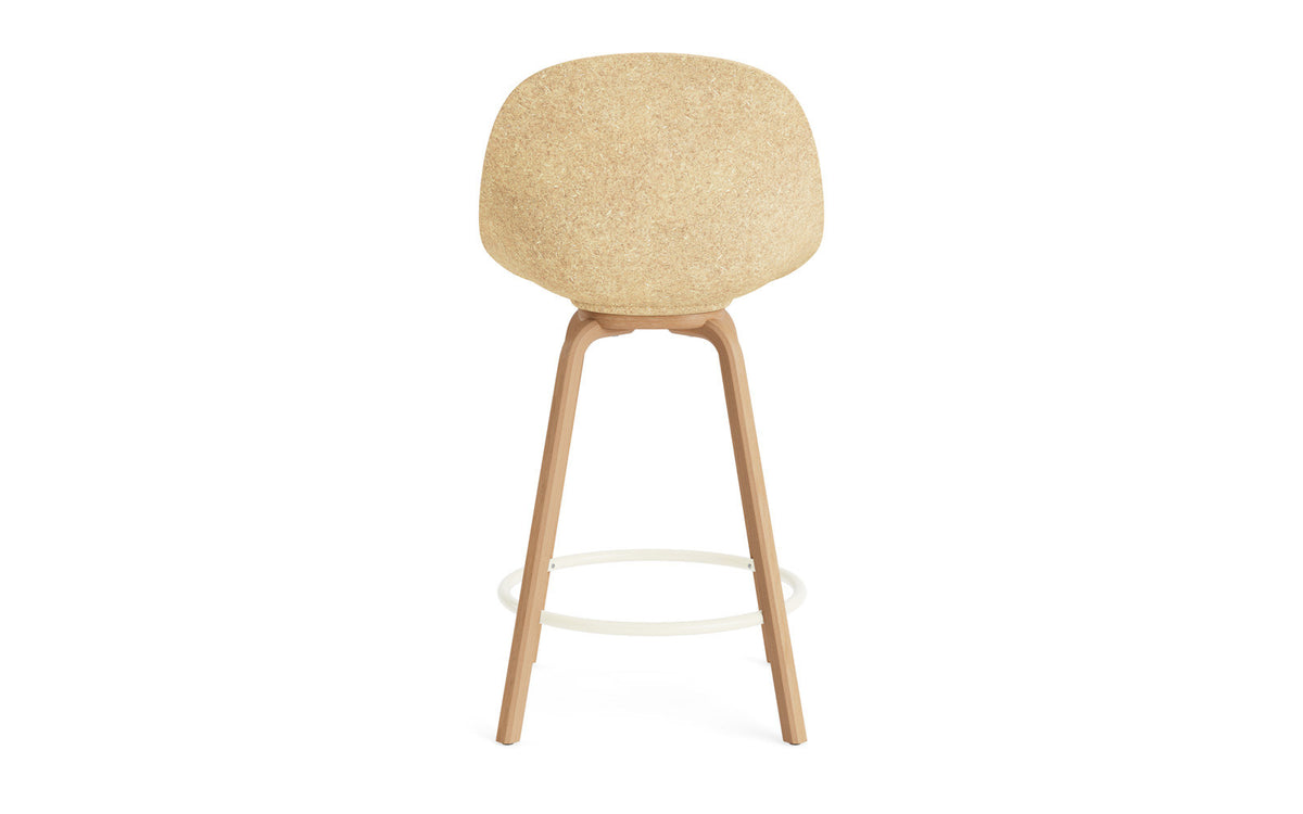 Mat Barstuhl 65 cm Frontpolster Hanffasern Buchenholz/creme in Ultra 41599 präsentiert im Onlineshop von KAQTU Design AG. Barstuhl ist von Normann Copenhagen