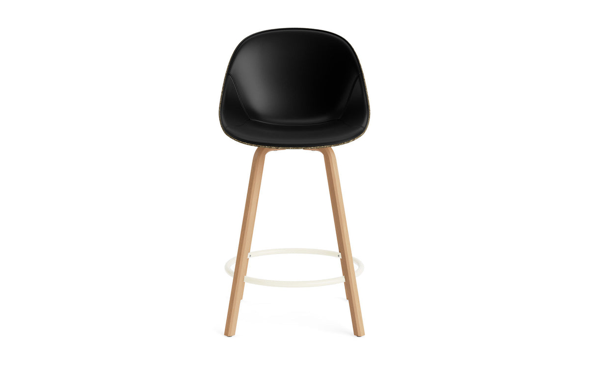 Mat Barstuhl 65 cm Frontpolster Seegras Buchenholz/creme in Ultra 41599 präsentiert im Onlineshop von KAQTU Design AG. Barstuhl ist von Normann Copenhagen