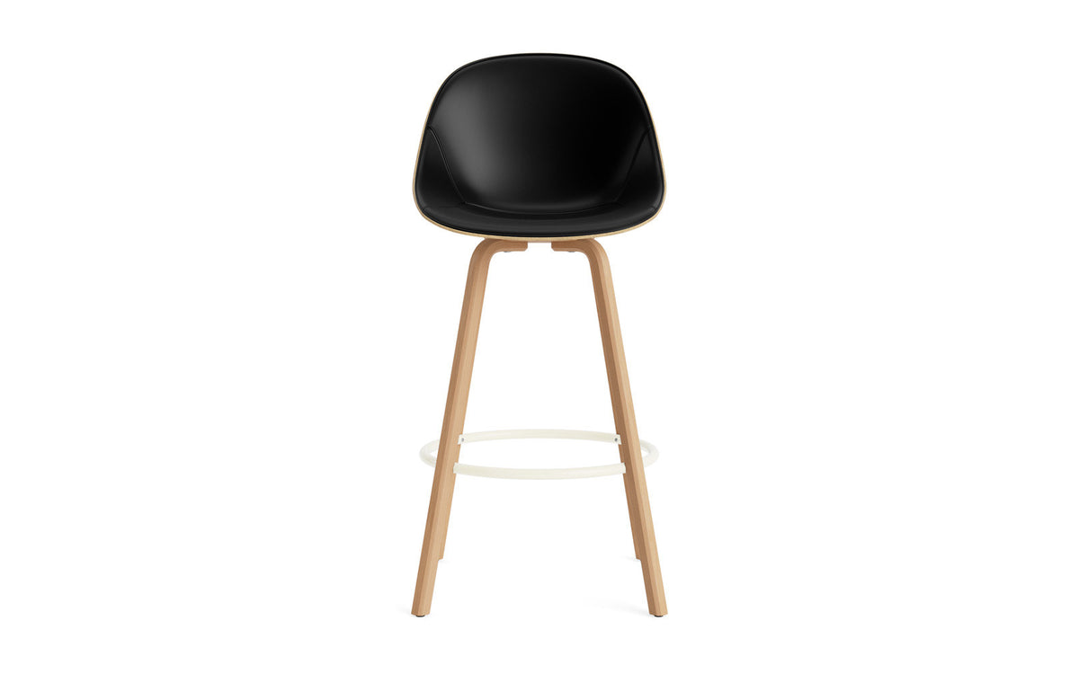 Mat Barstuhl 75 cm Frontpolster Hanffasern Buchenholz/creme in Ultra 41599 präsentiert im Onlineshop von KAQTU Design AG. Barstuhl ist von Normann Copenhagen