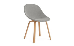 Mat chair fully upholstered in beech wood