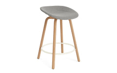 Mat Barstuhl 65 cm vollpolster Buchenholz/creme