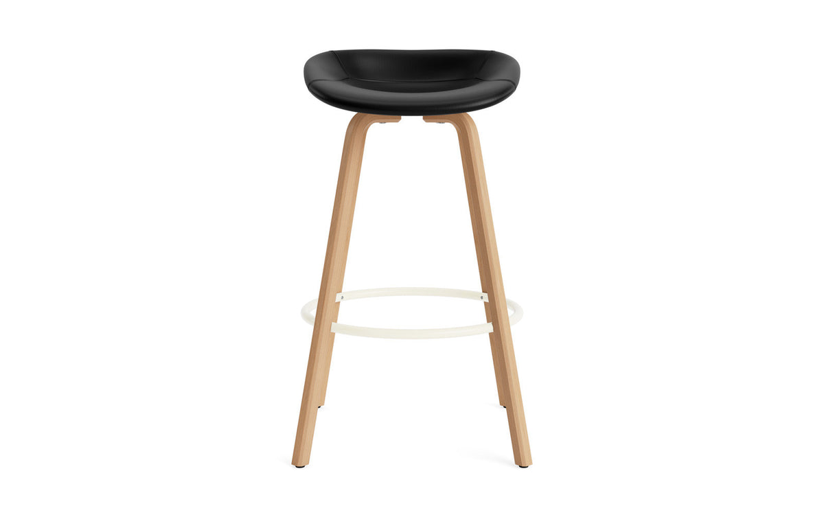 Mat Barstuhl 75 cm vollpolster Buchenholz/creme in Ultra 41599 präsentiert im Onlineshop von KAQTU Design AG. Barstuhl ist von Normann Copenhagen