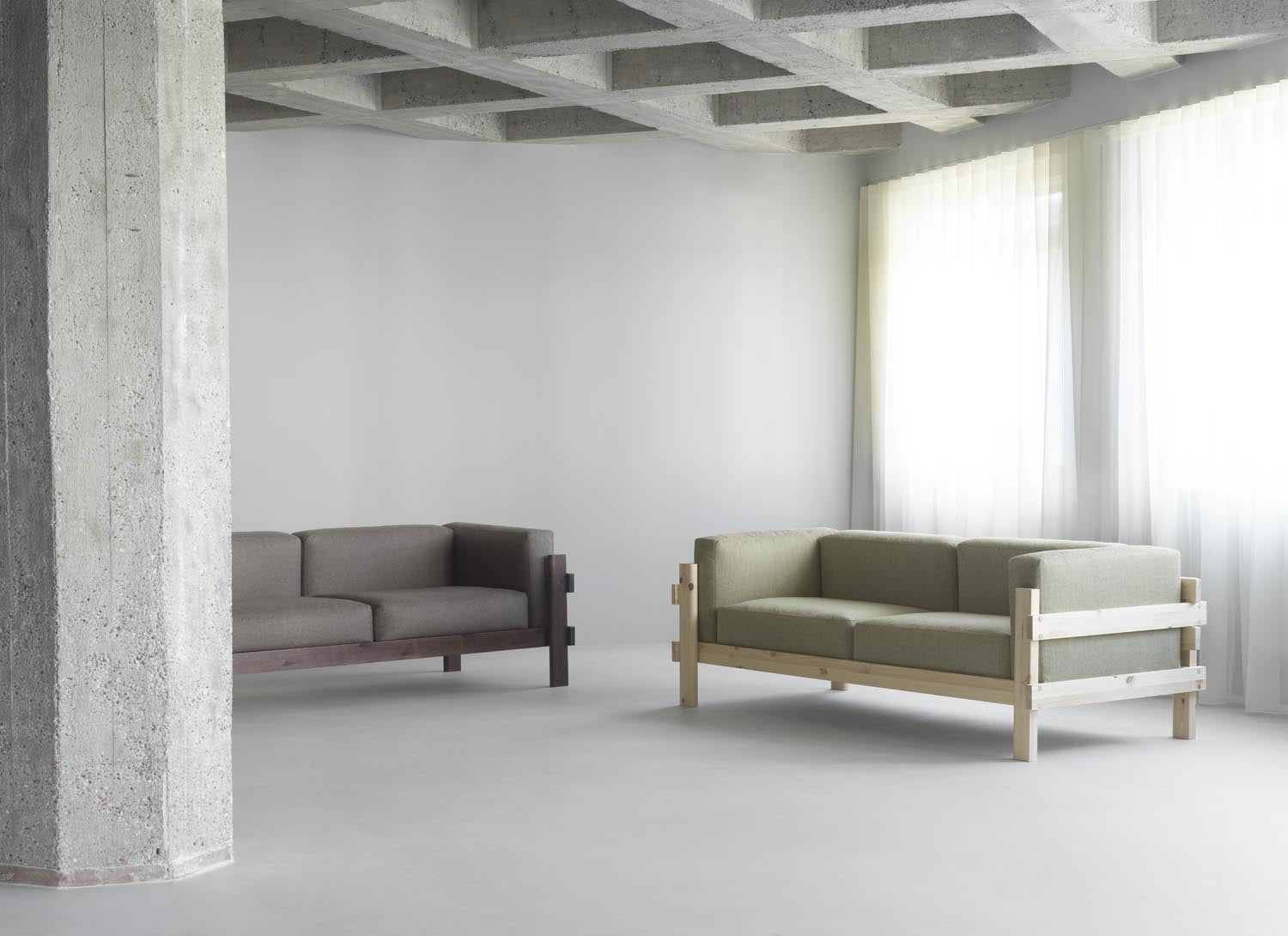 Kube Sofa 3-Sitzen Kiefer in  präsentiert im Onlineshop von KAQTU Design AG. 3er Sofa ist von Normann Copenhagen