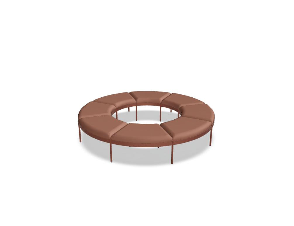 Nora NOR505 - Modulares Sitzsystem in Ziegelrot präsentiert im Onlineshop von KAQTU Design AG. Sofa ist von Mdd
