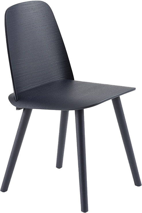 Nerd Stuhl in Dunkelblau präsentiert im Onlineshop von KAQTU Design AG. Stuhl ist von Muuto
