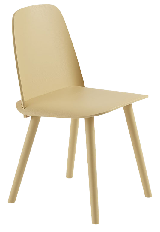 Nerd Stuhl in Sandgelb präsentiert im Onlineshop von KAQTU Design AG. Stuhl ist von Muuto