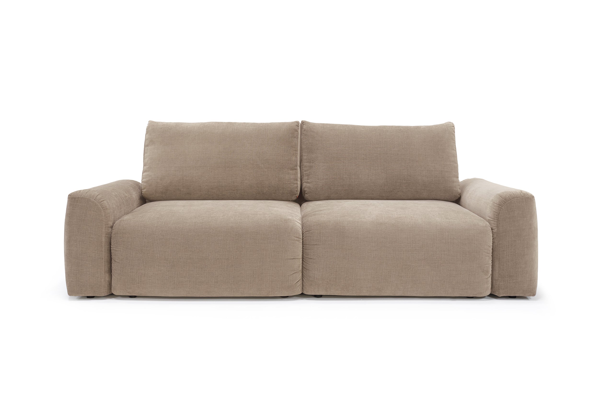 Norum Schlafsofa mit Chunky-Armlehnen in 417 Esina Mocha präsentiert im Onlineshop von KAQTU Design AG. Bettsofa ist von Innovation Living