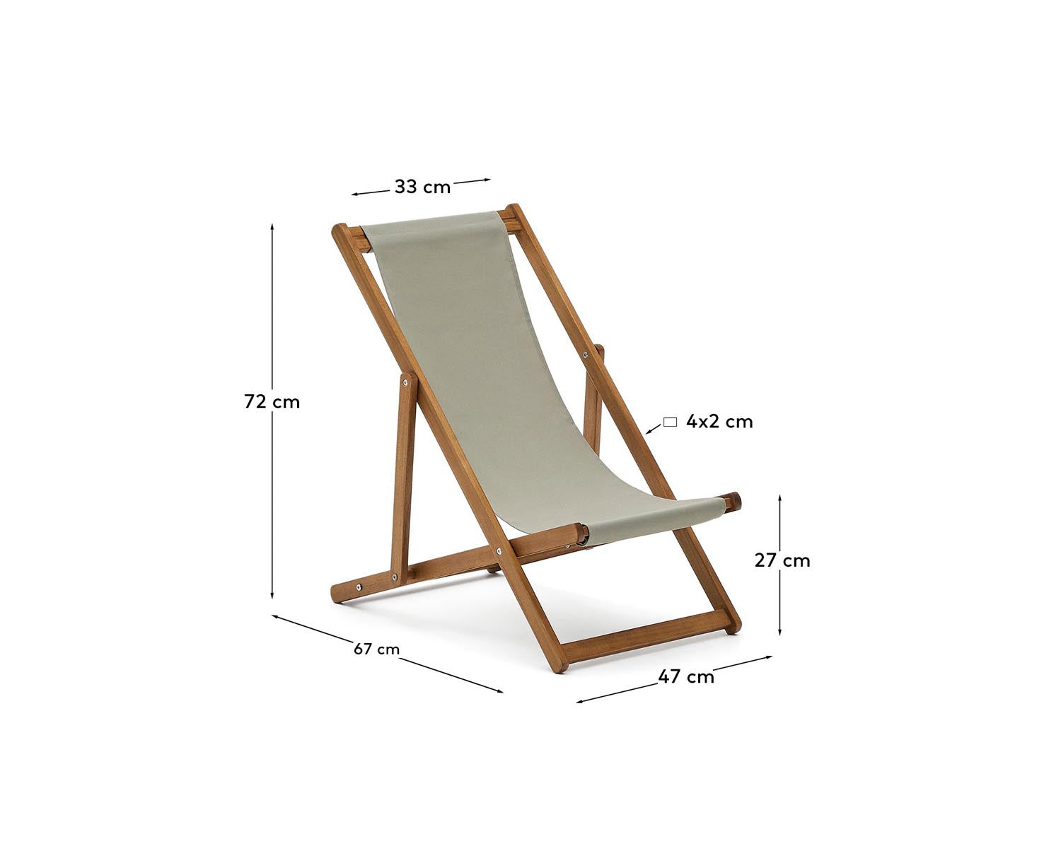 Der klappbare Outdoor-Liegestuhl Adredna in lebhaftem Grün ist perfekt für Kinder. Aus robustem, FSC-zertifiziertem Akazienholz gefertigt, bietet er Komfort und Nachhaltigkeit.