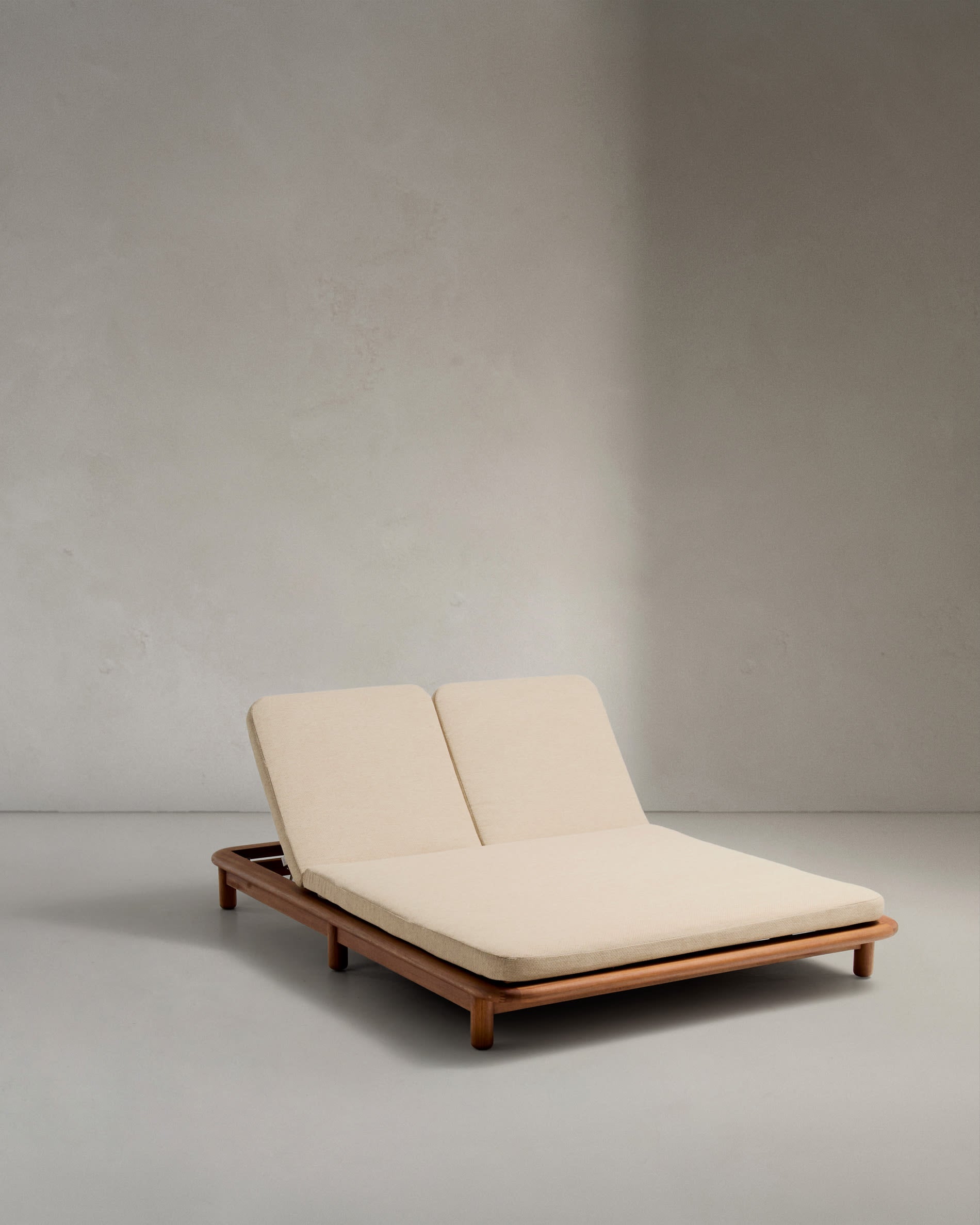 2er-Sonnenliege Turqueta aus massivem Teakholz FSC 100%