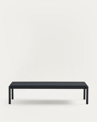 Table basse Sorells en aluminium gris 63 x 144,6 cm