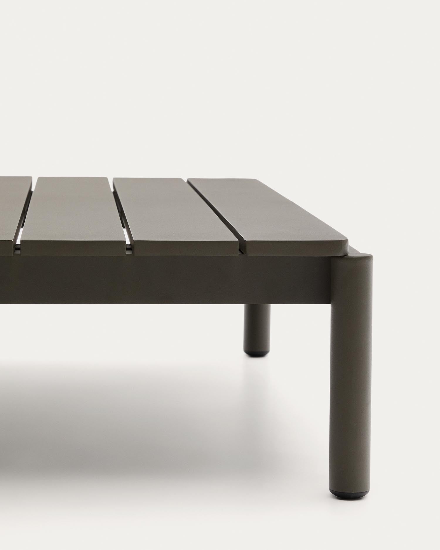 Couchtisch Sorells aus grünem Aluminium 89 x 91 cm   in Khaki präsentiert im Onlineshop von KAQTU Design AG. Beistelltisch Outdoor ist von Kave Home