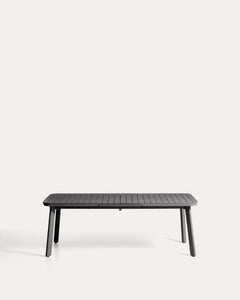 Extendable outdoor table Izola made of aluminium with graphite finish 220 (280) x 100