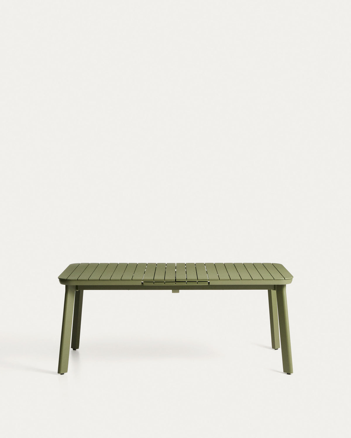 Ausziehbarer Outdoor-Tisch Izola aus Aluminium mit grünem Finish 185 (235) x 100 cm in Hellgrün, Grün, Dunkelgrün präsentiert im Onlineshop von KAQTU Design AG. Gartentisch ist von Kave Home