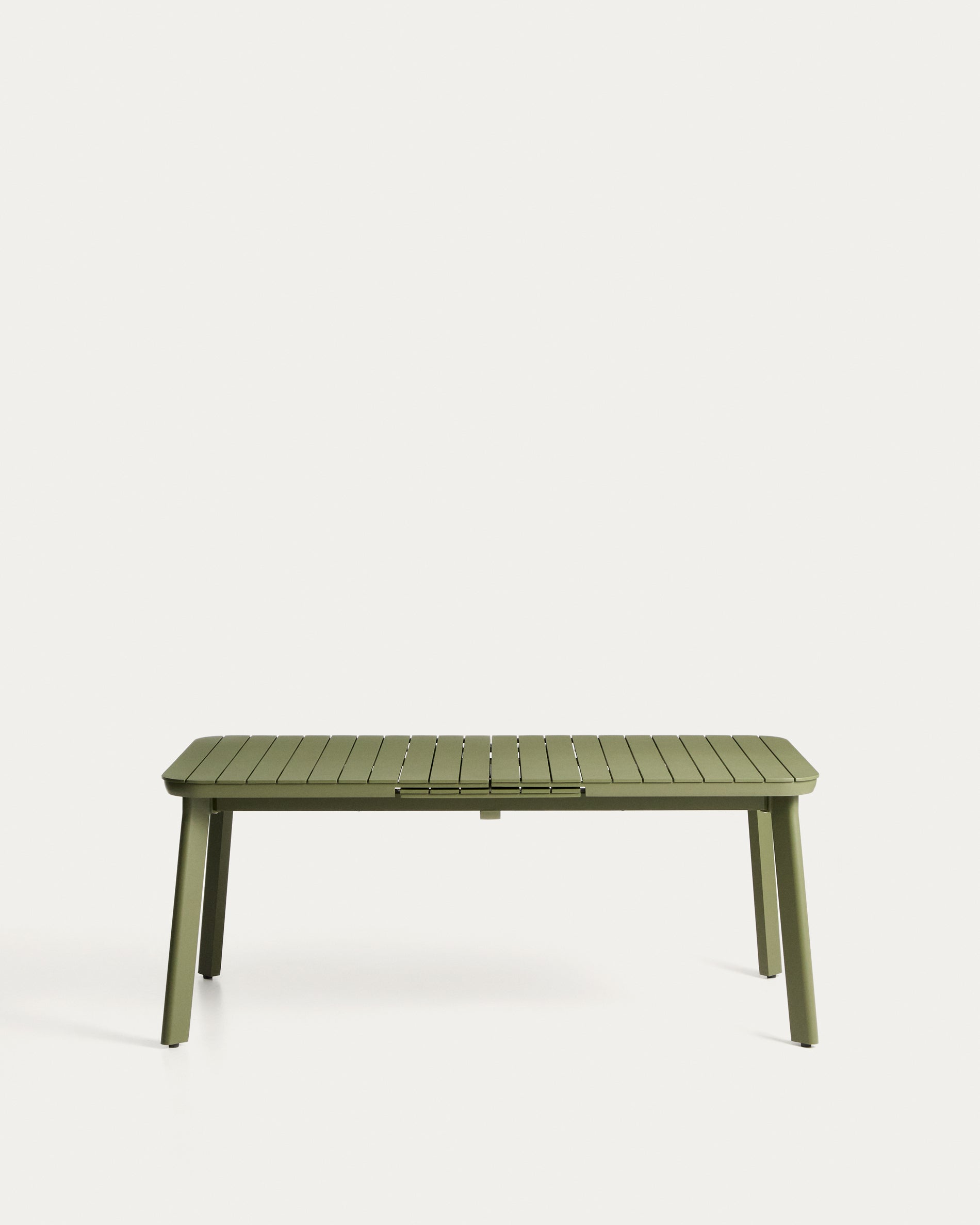 Ausziehbarer Outdoor-Tisch Izola aus Aluminium mit grünem Finish 185 (235) x 100 cm in Grün präsentiert im Onlineshop von KAQTU Design AG. Gartentisch ist von Kave Home
