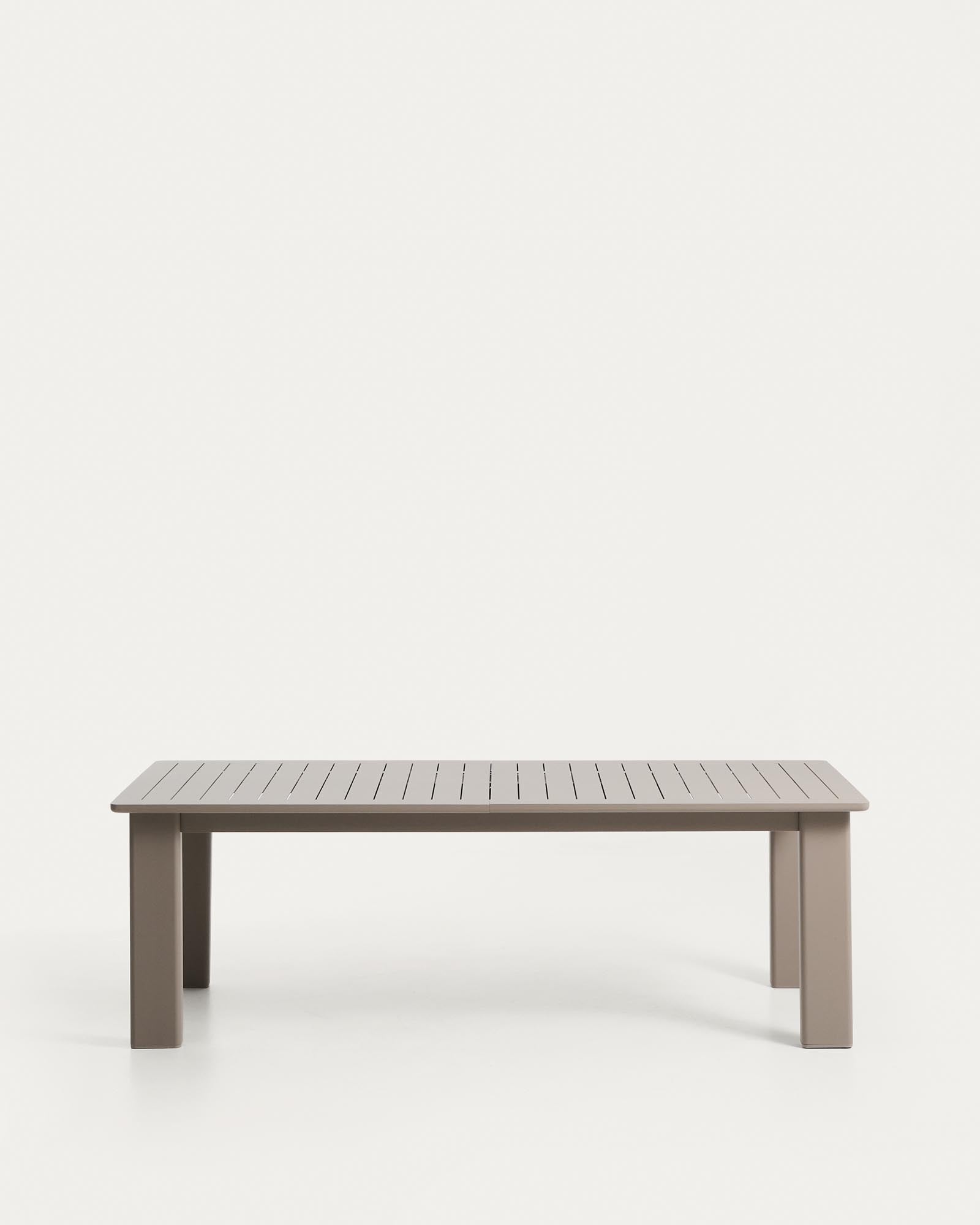 Ausziehtisch Livorno aus Aluminium in Taupe 233(350) x 100 cm in Taupe präsentiert im Onlineshop von KAQTU Design AG. Gartentisch ist von Kave Home