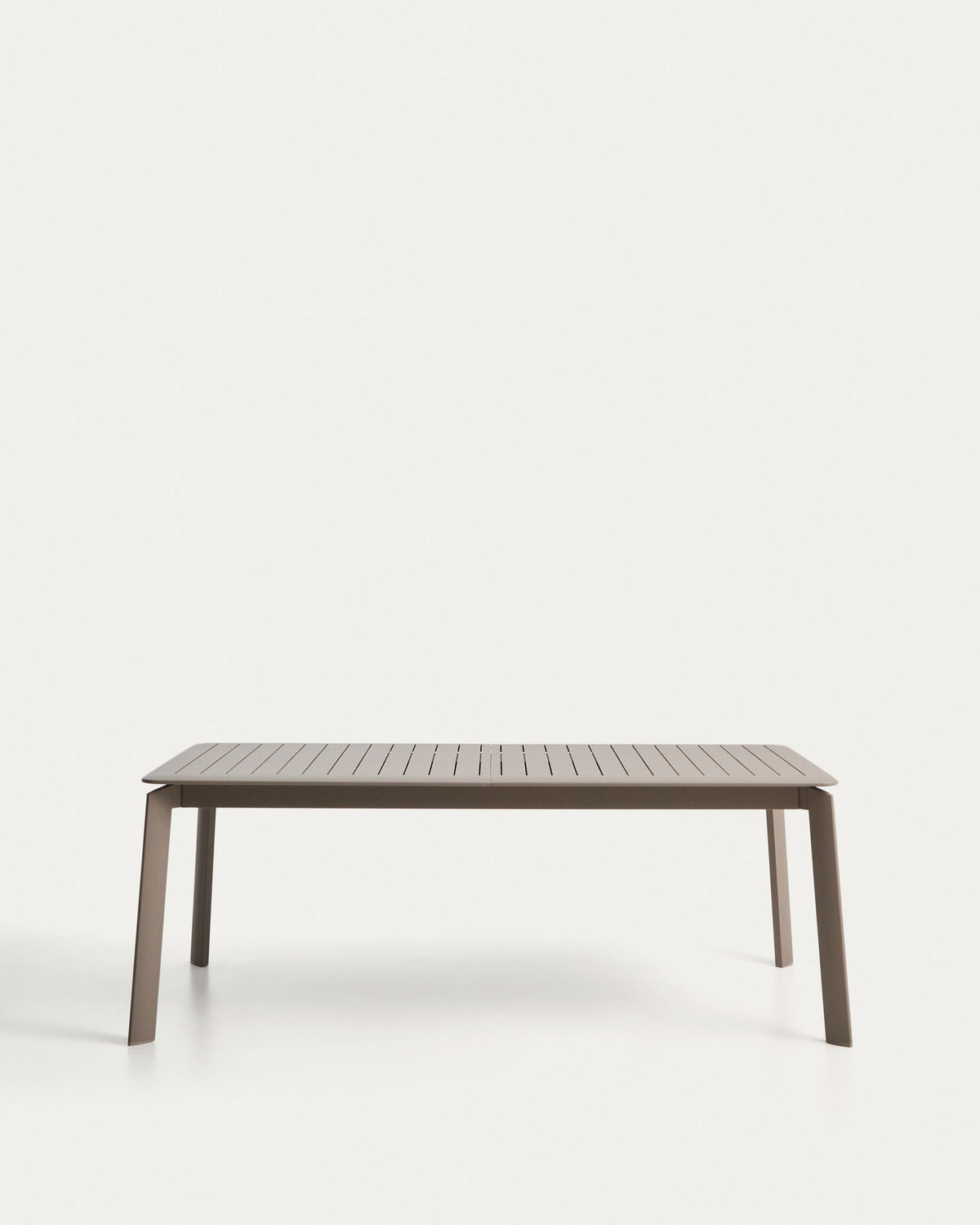 Ausziehbarer Aluminiumtisch Brela in Taupe, 205 (287) x 100 cm in Taupe, Beige, Ecru präsentiert im Onlineshop von KAQTU Design AG. Gartentisch ist von Kave Home