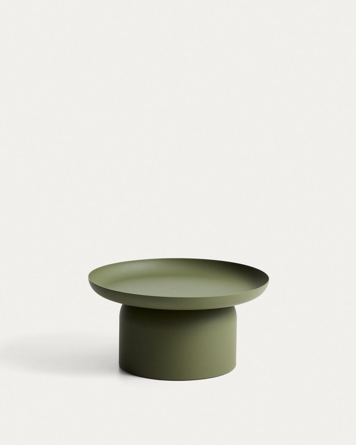 Couchtisch Arcola aus Aluminium in Grün, Ø 70 cm in Grün, Hellgrün präsentiert im Onlineshop von KAQTU Design AG. Loungetisch ist von Kave Home