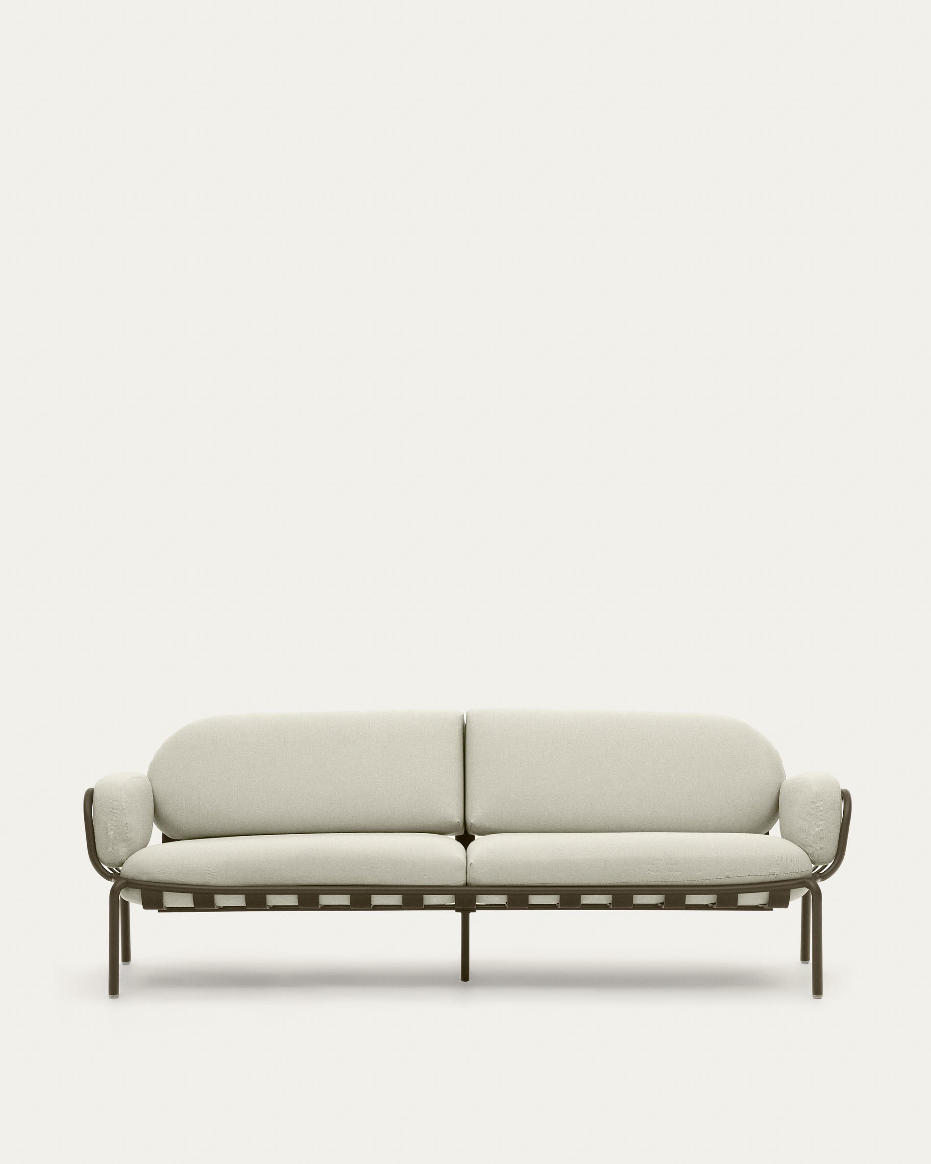 Joncols 3-Sitzer-Gartensofa aus Aluminium mit Finish in Grün 225 cm