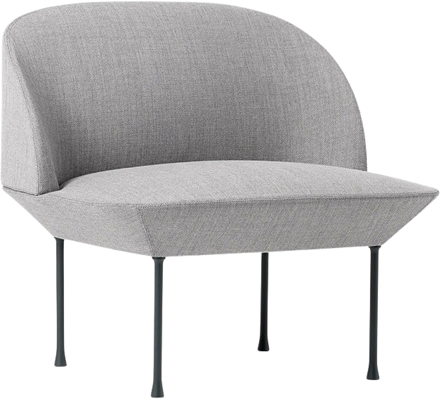 Oslo Lounge Sessel in Grau / Schwarz präsentiert im Onlineshop von KAQTU Design AG. Sessel ist von Muuto