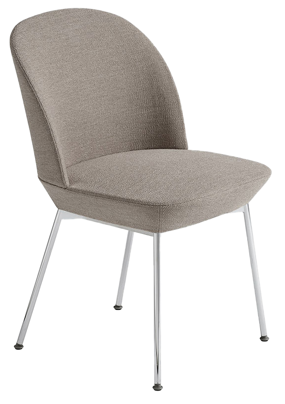 Oslo Stuhl in Braun / Chrom präsentiert im Onlineshop von KAQTU Design AG. Stuhl ist von Muuto