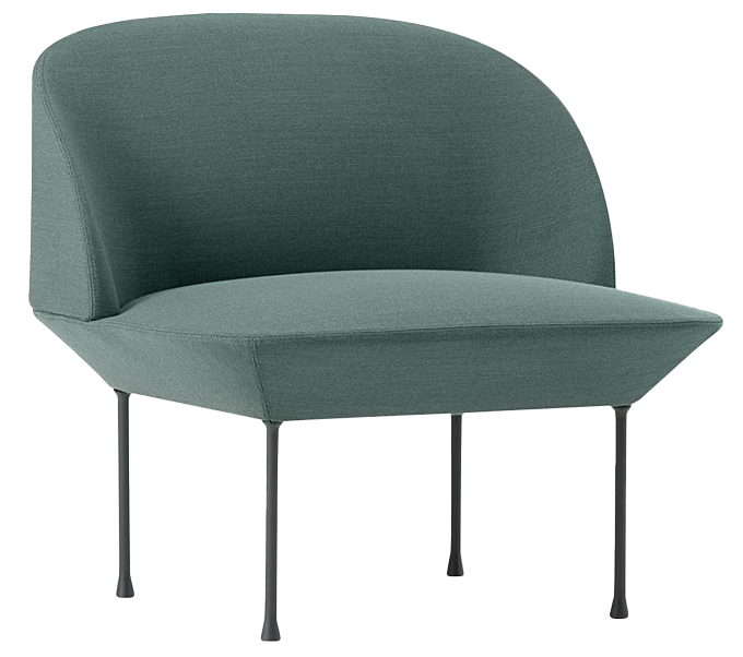 Oslo Lounge Sessel in Dunkelgrün präsentiert im Onlineshop von KAQTU Design AG. Sessel ist von Muuto