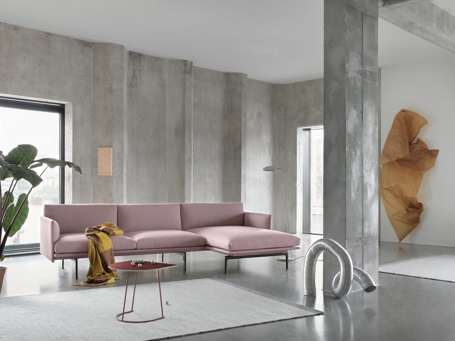 Outline 3-Sitzer L Sofa links - KAQTU Design