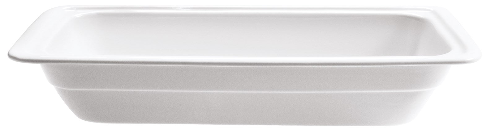 Buffet GN Schalen Porzellan 2/4 53x16.2cm H2cm in Weiss präsentiert im Onlineshop von KAQTU Design AG. Schale ist von Diverse