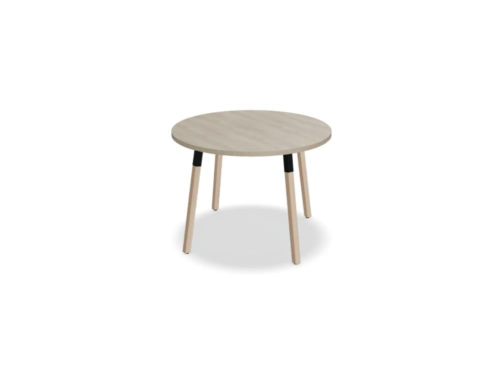 Ogi W PLD10 - Kaffeetisch mit Holzbeinen in Weiss Pastell präsentiert im Onlineshop von KAQTU Design AG. Esstisch ist von Mdd
