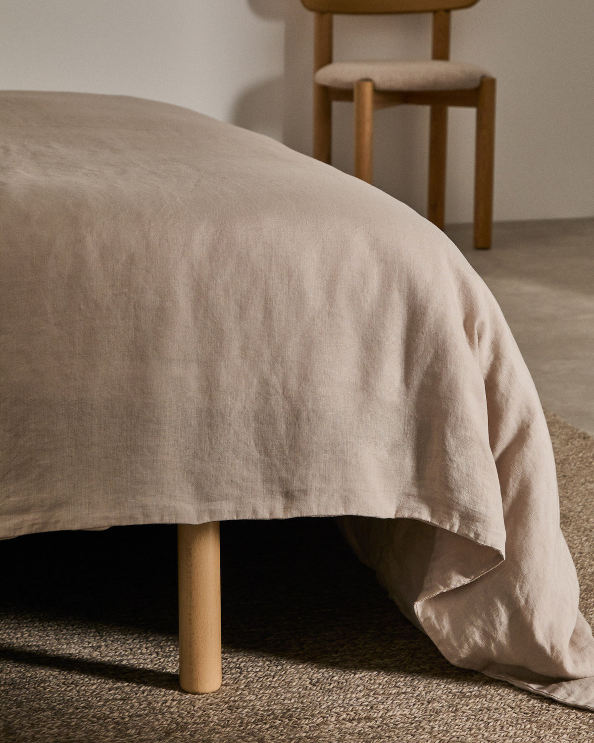 Ise Bein für Lattenrost aus massivem Buchenholz mit Finish in Naturton in Natur präsentiert im Onlineshop von KAQTU Design AG. Bett ist von Kave Home