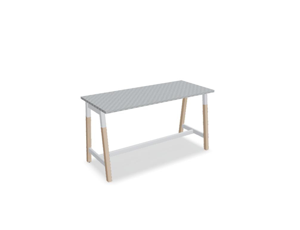 Ogi W PSD86 - Stehtisch in Honigeiche präsentiert im Onlineshop von KAQTU Design AG. Hochtisch ist von Mdd