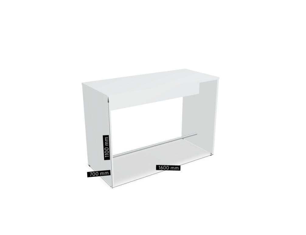 Ogi V PSW76 - Stehtisch in Honigeiche präsentiert im Onlineshop von KAQTU Design AG. Hochtisch ist von Mdd