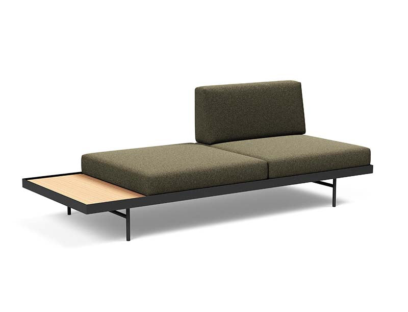 Puri Klappsofa mit Tisch in Grün 535 präsentiert im Onlineshop von KAQTU Design AG. Bettsofa ist von Innovation Living