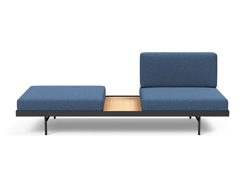 Puri Klappsofa mit Tisch in Blau 537 präsentiert im Onlineshop von KAQTU Design AG. Bettsofa ist von Innovation Living