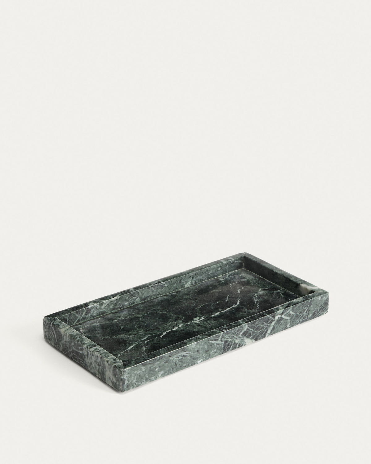 Tablett Serela aus grünem Marmor 35 x 18 cm in Grün präsentiert im Onlineshop von KAQTU Design AG. Tablett ist von Kave Home