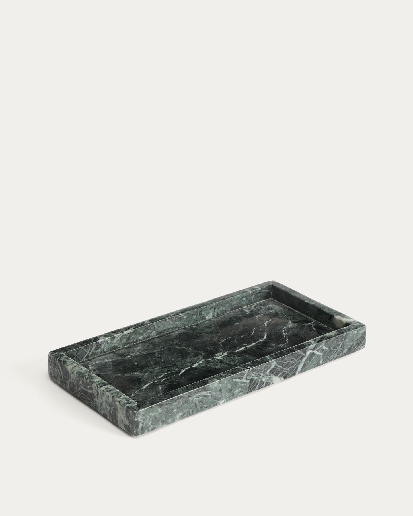 Tablett Serela aus grünem Marmor 35 x 18 cm in Grün präsentiert im Onlineshop von KAQTU Design AG. Tablett ist von Kave Home