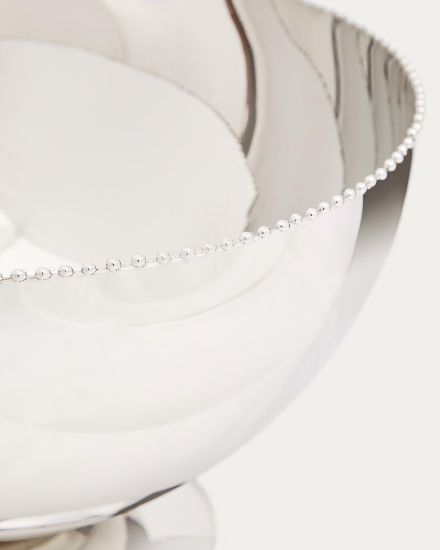 Schale Nirela aus Edelstahl in Silber präsentiert im Onlineshop von KAQTU Design AG. Schale ist von Kave Home