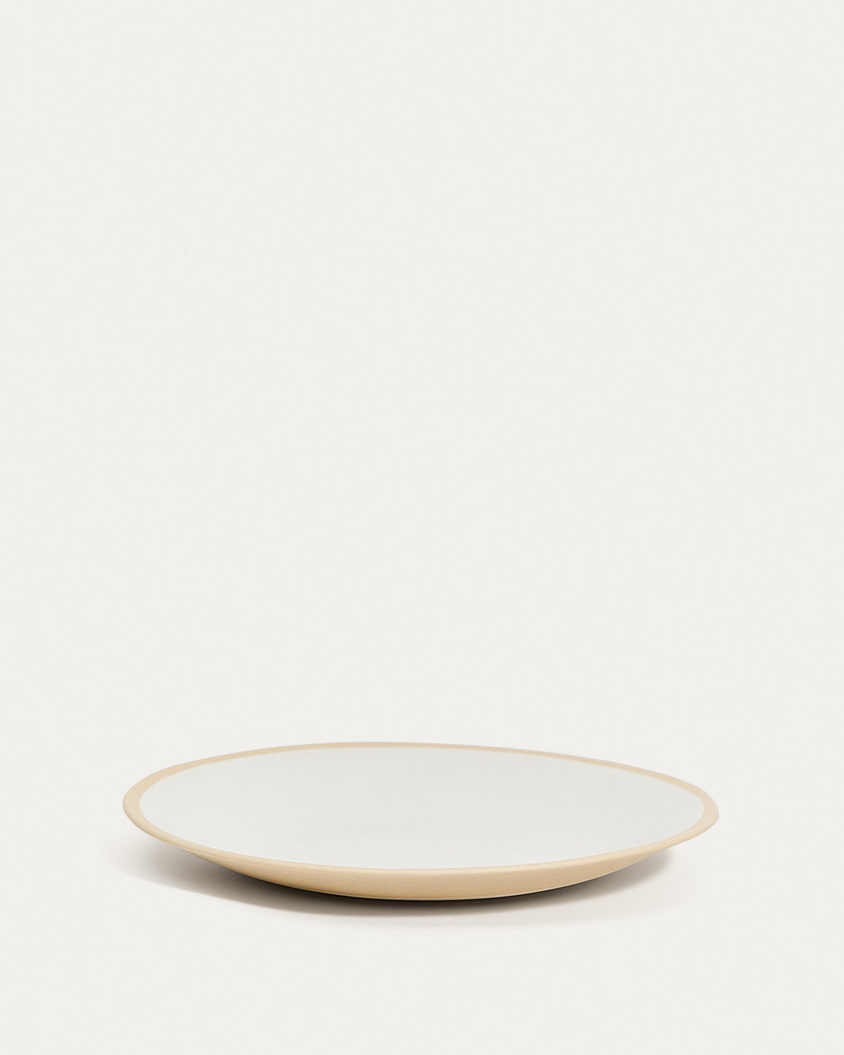 Dessertteller Azir aus Keramik in Beige in Weiss präsentiert im Onlineshop von KAQTU Design AG. Dessertteller ist von Kave Home
