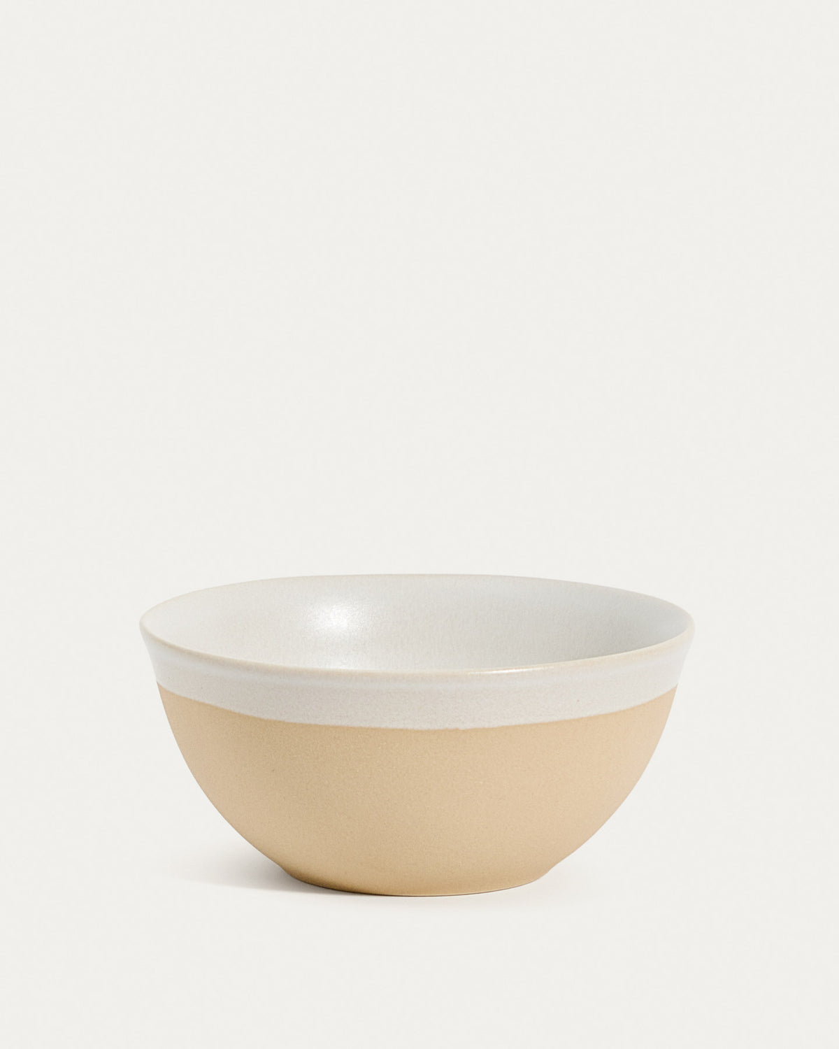 Schale Azir aus Keramik in Beige in Weiss, Beige präsentiert im Onlineshop von KAQTU Design AG. Schale ist von Kave Home