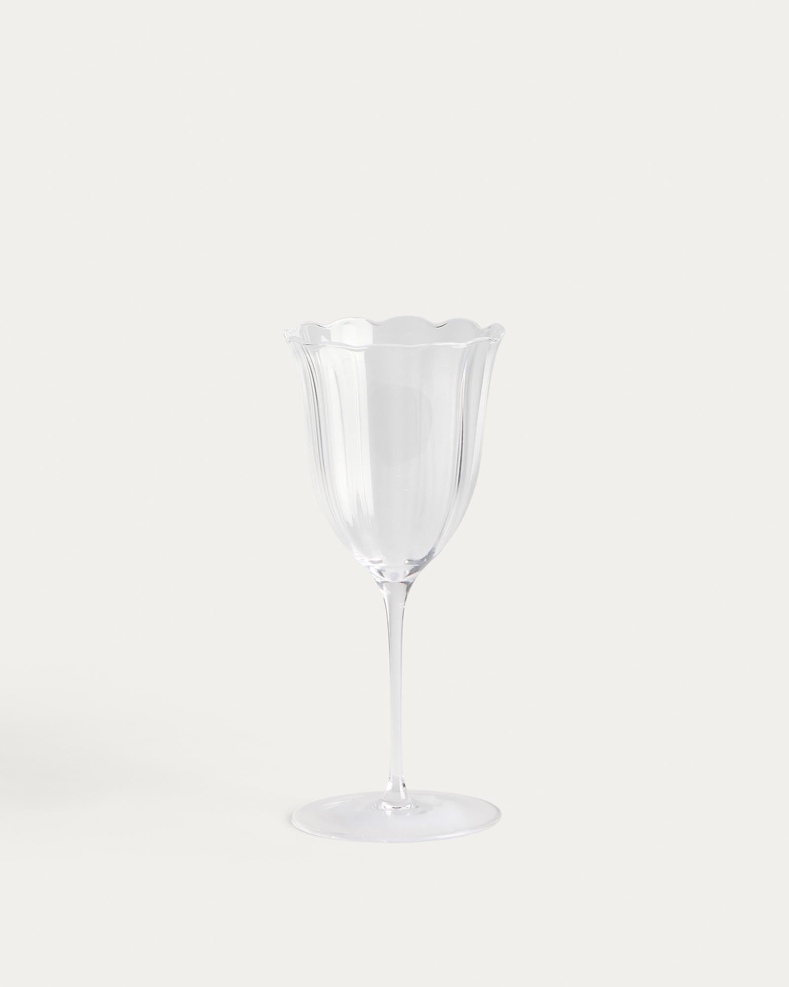 Weinglas Neia aus klarem Glas, 26 cl in Transparent präsentiert im Onlineshop von KAQTU Design AG. Universal Weinglas ist von Kave Home