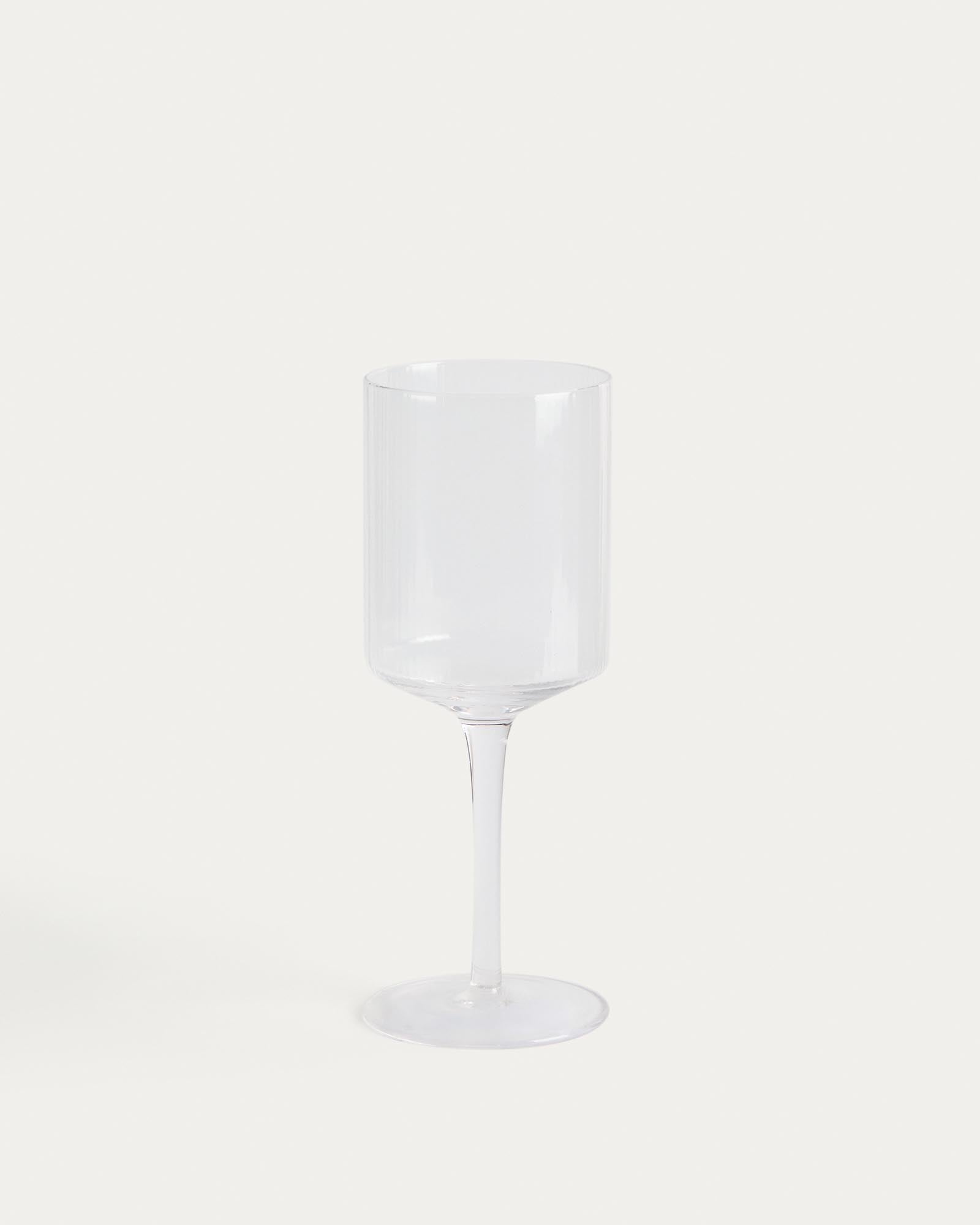 Weinglas Eluria aus klarem Glas, 39,5 cl in Transparent präsentiert im Onlineshop von KAQTU Design AG. Universal Weinglas ist von Kave Home
