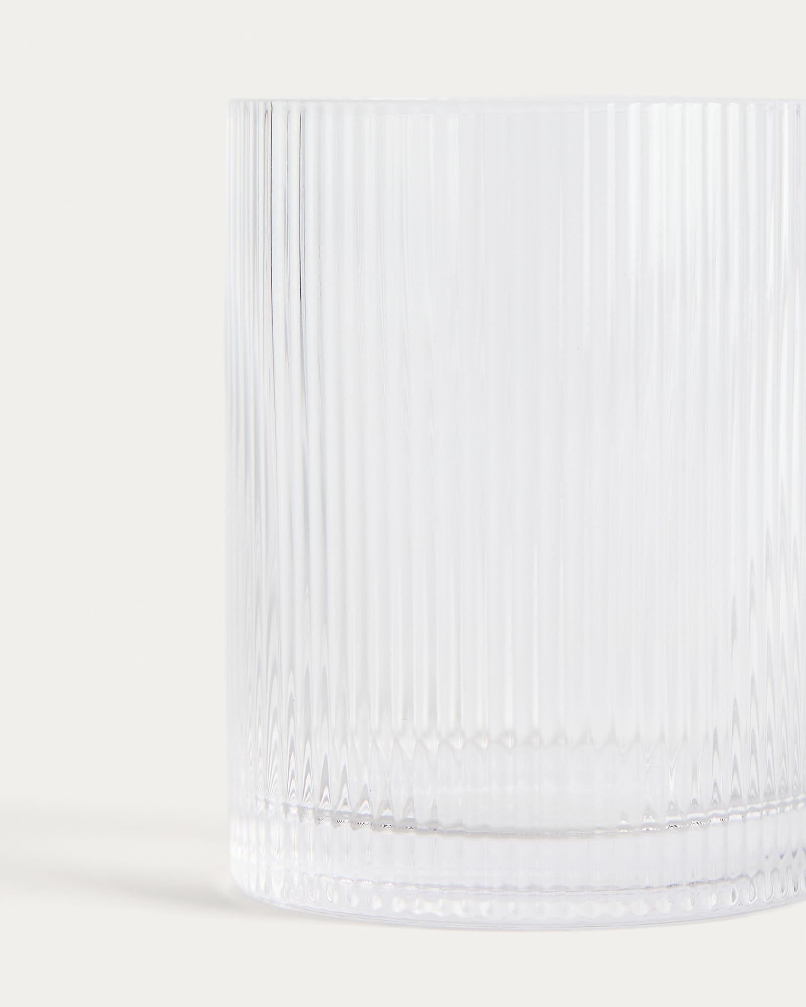 Schlichtes und modernes Wasserglas Eluria aus klarem Glas, 32,5 cl, perfekt für jeden Anlass und vielseitig einsetzbar.