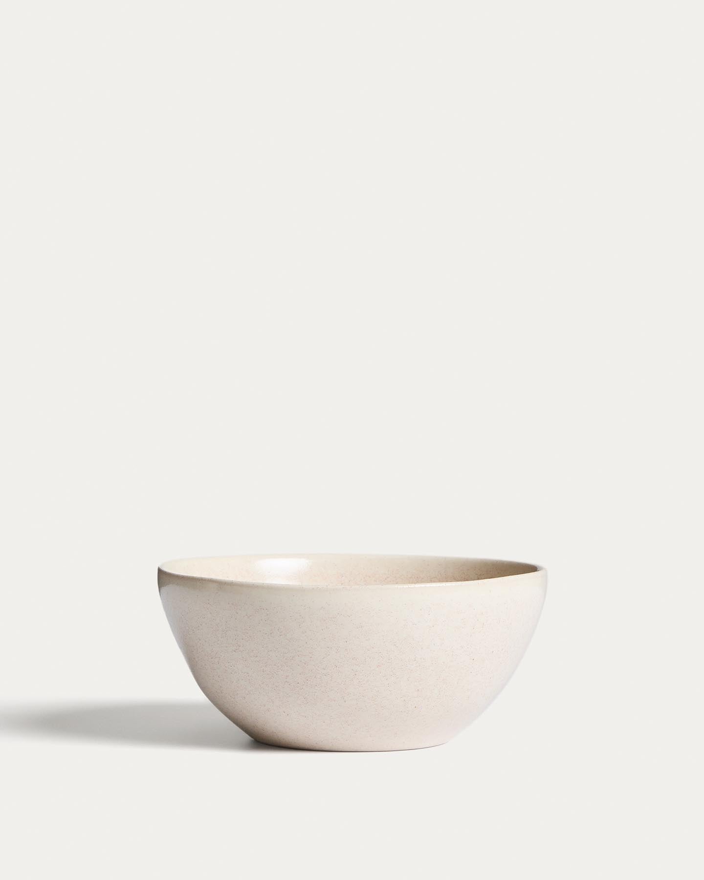 Schale Sermin aus Keramik in Beige in Beige präsentiert im Onlineshop von KAQTU Design AG. Schale ist von Kave Home